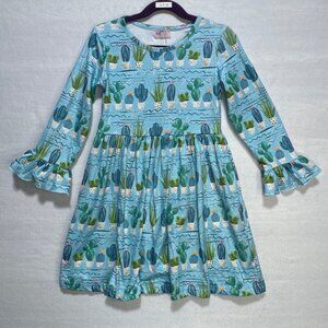 Girls Dress Size 5 Pete&Lucy Long Sleeve Cactus New with Tags